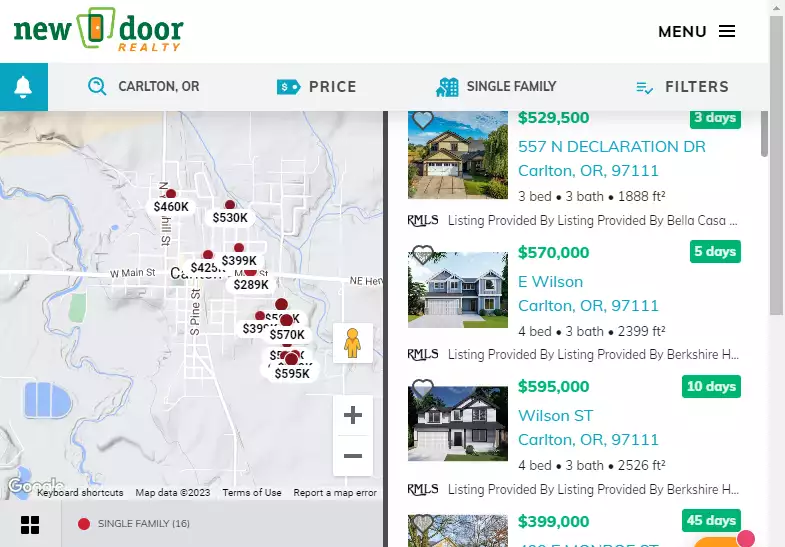 Carlton Homes for Sale Newdoor Realty Carlton